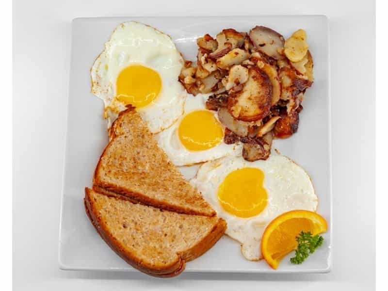 Keke's Breakfast Cafe Three Egg Combo